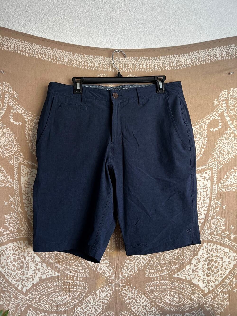 7Diamonds Velocity Performance Short Navy Men's 33